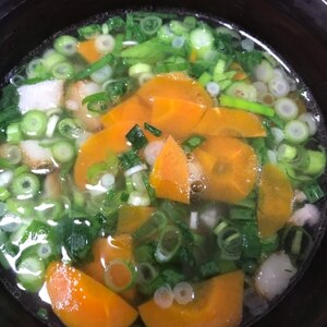 豆板醤を使った中華スープ